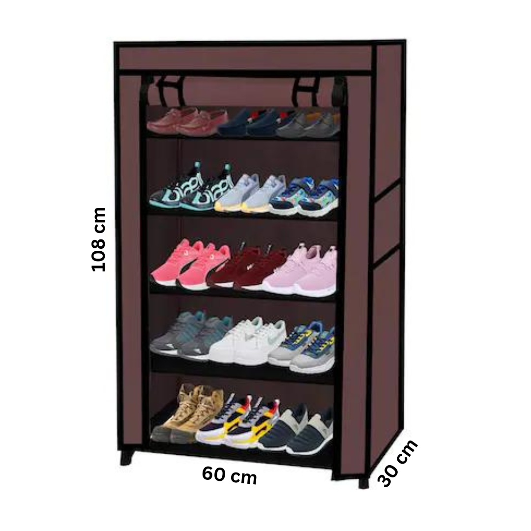 5 Layer Shoe Cabinet Closed Type Shoe Rack Qmax.qa