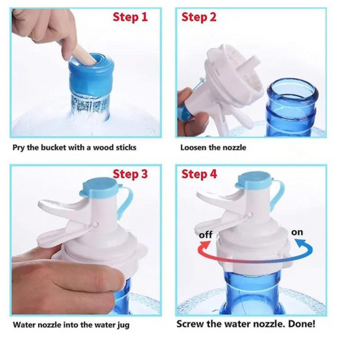 Portable Water Bottle Dispenser Stand with Faucet