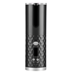 Cordless Automatic Hair Curler with Smart Display Black