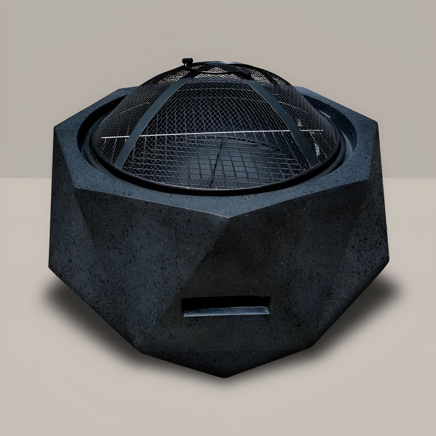 Multifunctional Outdoor Charcoal Grill Fire Pit 61 x 61 x 42 cm