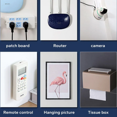 Wall Mounted Transparent Sticky Double Sided Adhesive Hooks