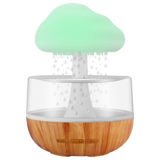 Rain Water Cloud Humidifier, 7 Colors Mushroom Aromatherapy Diffuser Lamp