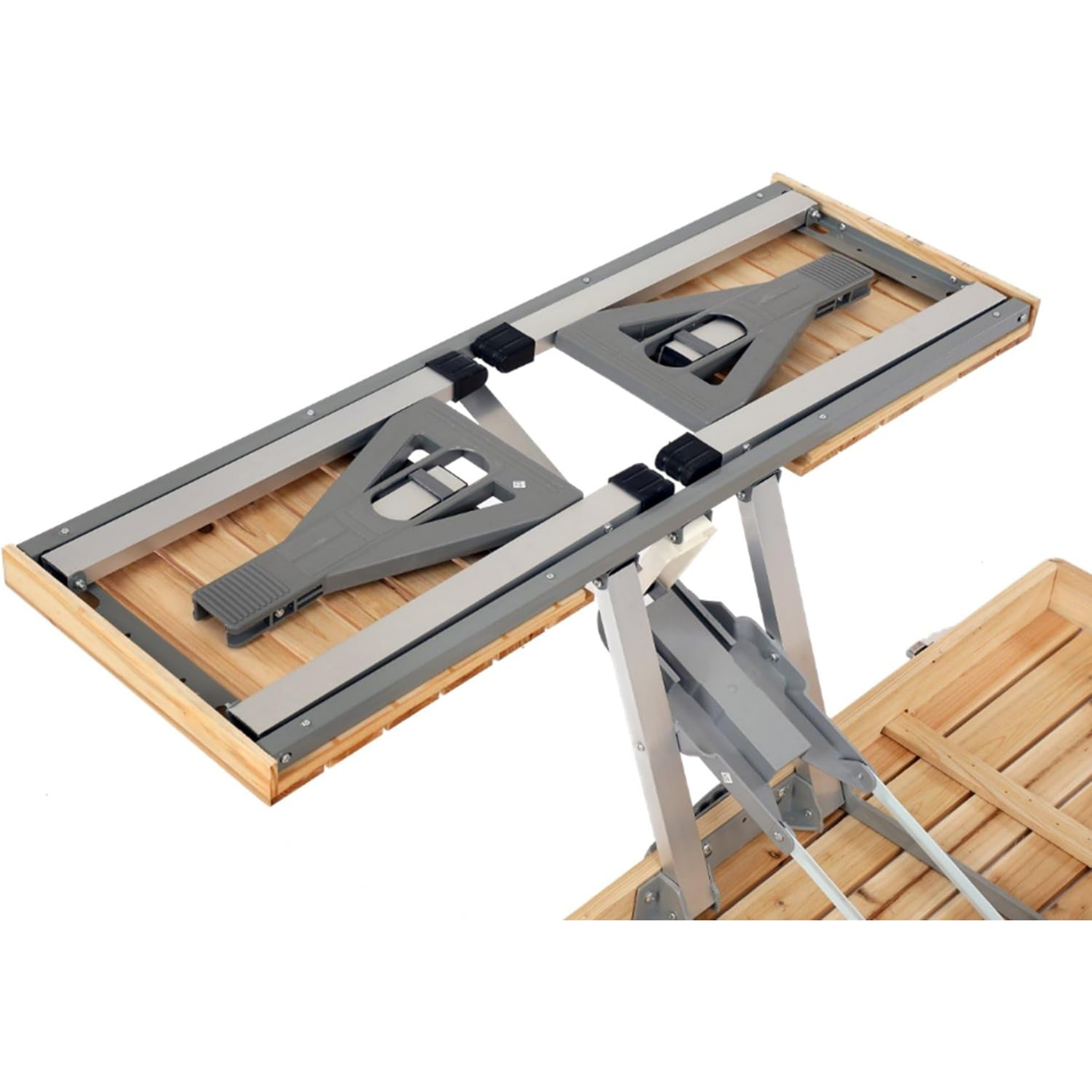 All-in-one Portable Folding Outdoor Camping Picnic Table with 4 Seats & Umbrella Hole