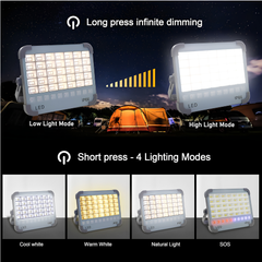 Solar LED Light with Magnetic Mount, USB Charging and IP66 Waterproof