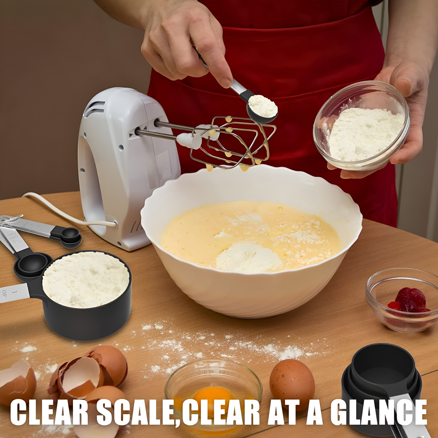 Measuring Cups and Spoons Set, Kitchen Baking Tools, Cake Making Accessories