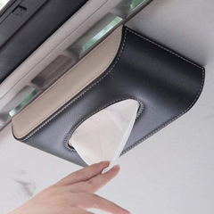 Leather Tissue Dispenser for Car Sun Visor