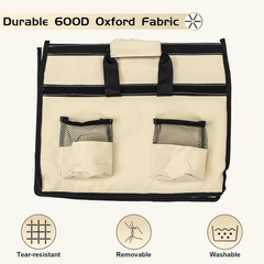 Collapsible Folding Wagon Trolley, 150KG Load Bearing Outdoor Wagon Cart