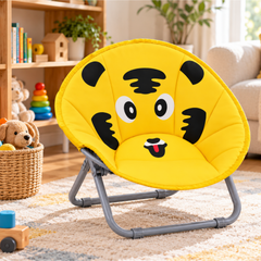 Kids Folding Animated Character Moon Chair for Indoor and Outdoor Use