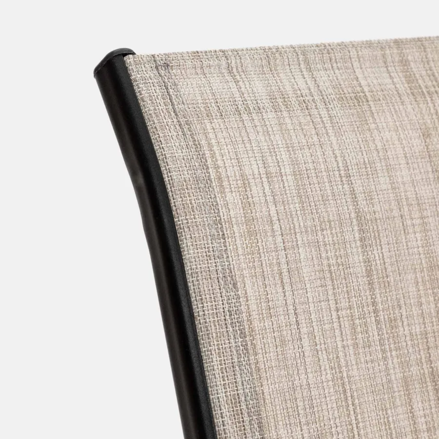 6 Seater Steel and Textilene Chairs with Center Glass Table Patio Garden Furniture