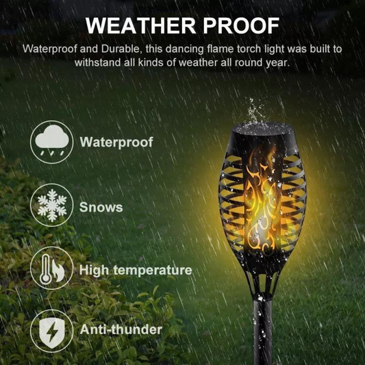 Waterproof Solar Outdoor Garden LED Flame Light