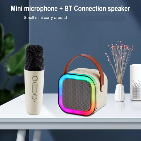 Mini Wireless Bluetooth Karaoke Speaker with Mic