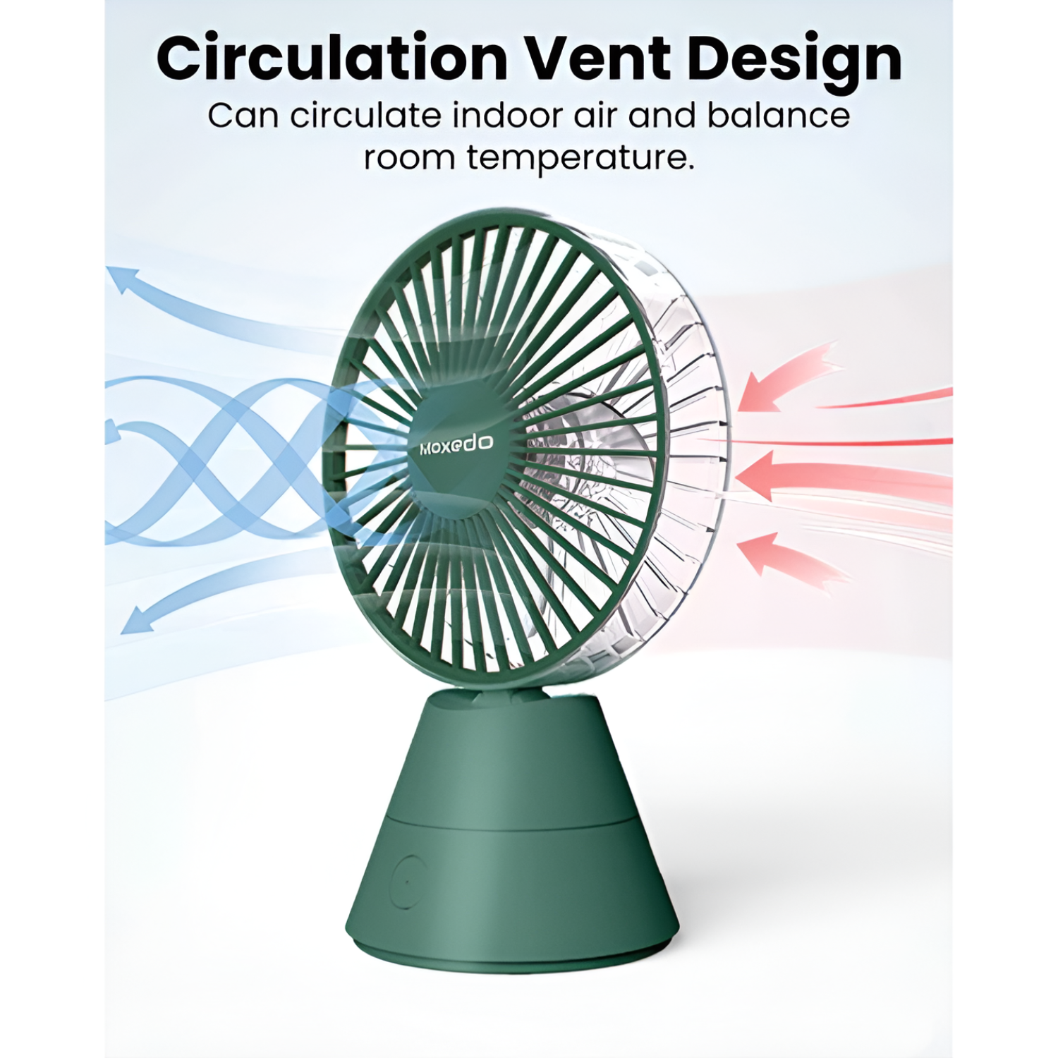 Moxedo Rechargeable Desktop Mini Portable Fan