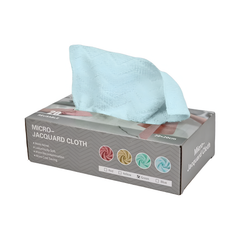 20 Pcs/Box Micro Jacquard Disposable Kitchen Cleaning Cloth, Reusable and Washable Cleaning Wipes Blue