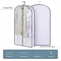 Hanging Garment Bag for Clothes, Dustproof Transparent Cover for Wardrobe