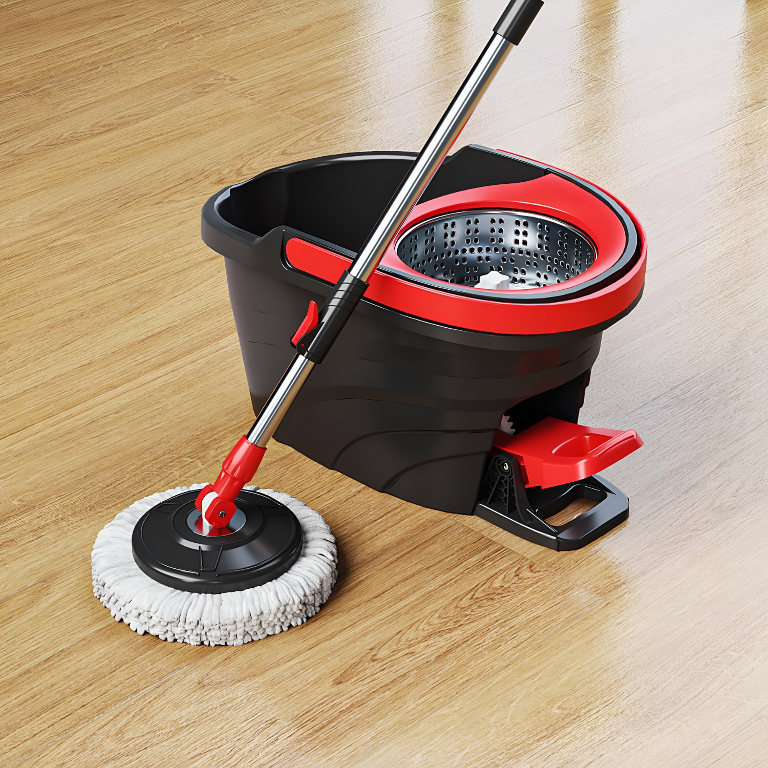 360° Spin Magic Mop with Self Wringing Bucket