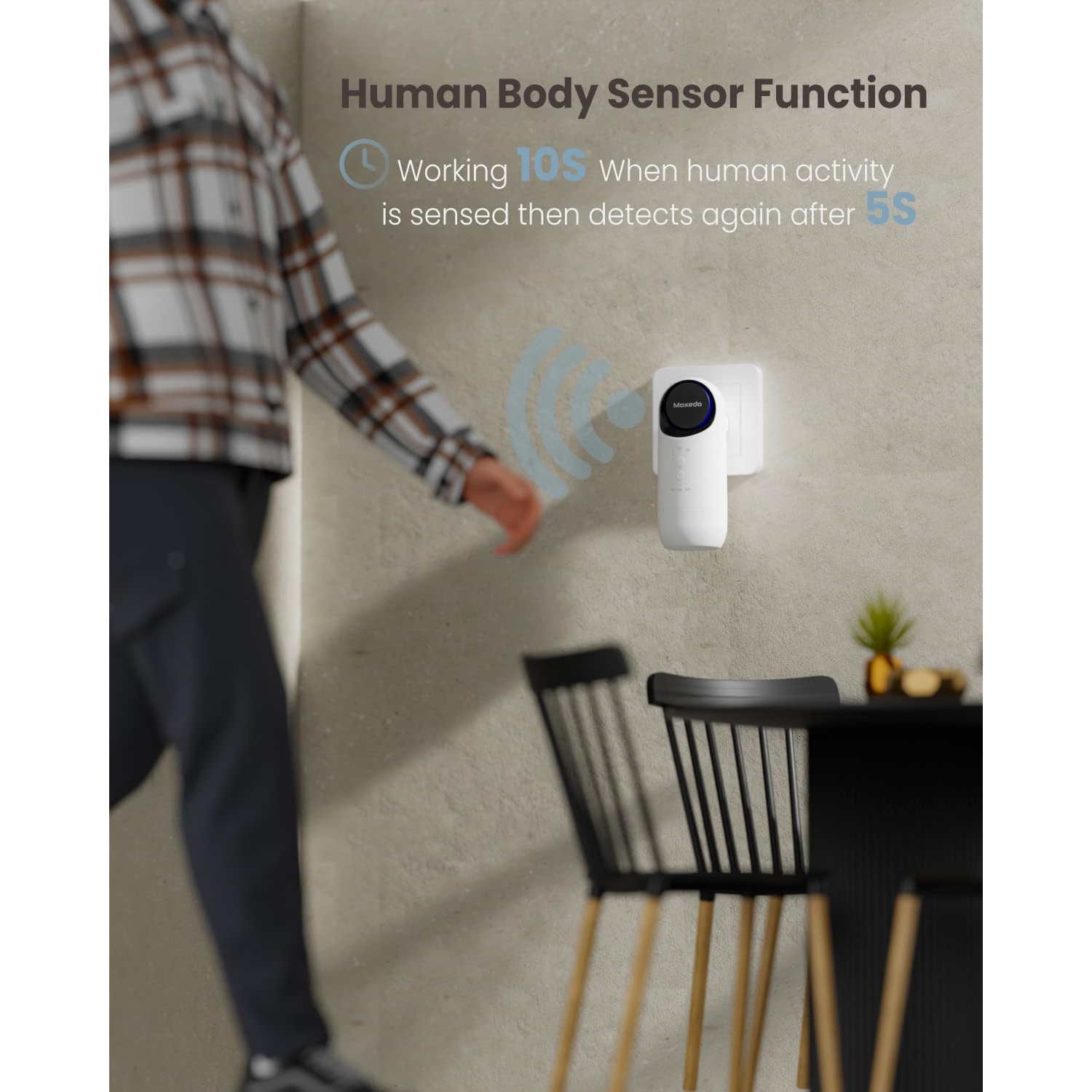 Moxedo Plug In Electric Fragrance Diffuser, Wall Plug Mounted Waterless Aroma Therapy Diffuser