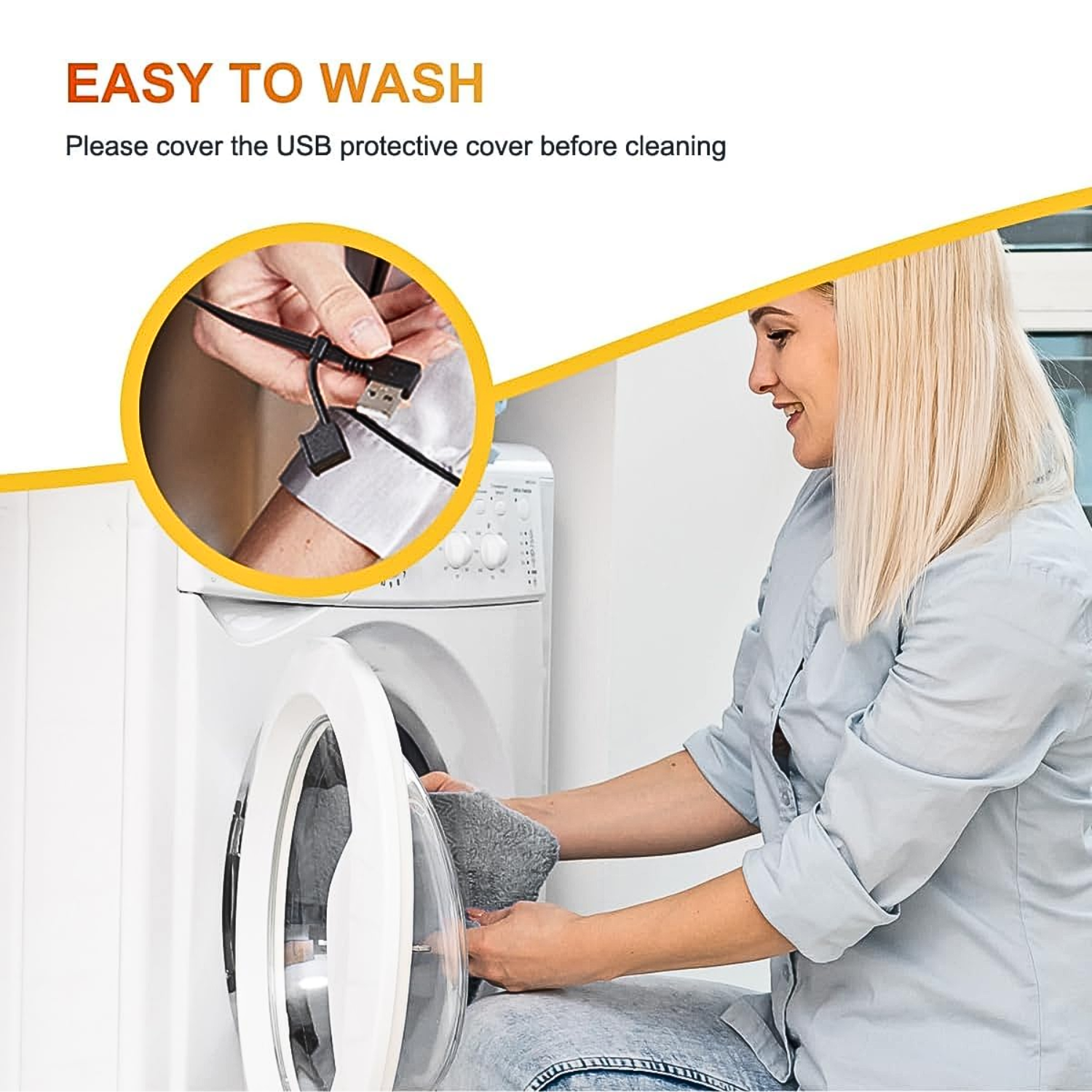 Portable USB Rechargeable Heating Outer Shawl Blanket with 3 Heating Levels