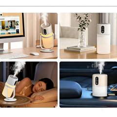 Portable Desktop Humidifier 300ml with LED Night Light and Timer