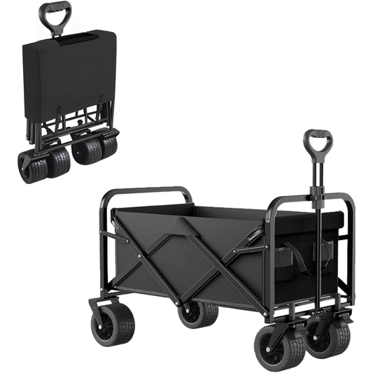 150Kg Capacity Heavy Duty Folding Collapsible Wagon Trolley Cart for Picnic and Outdoor Camping