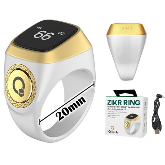 iQibla Zikr Ring - Smart Tasbih Tally Counter Ring