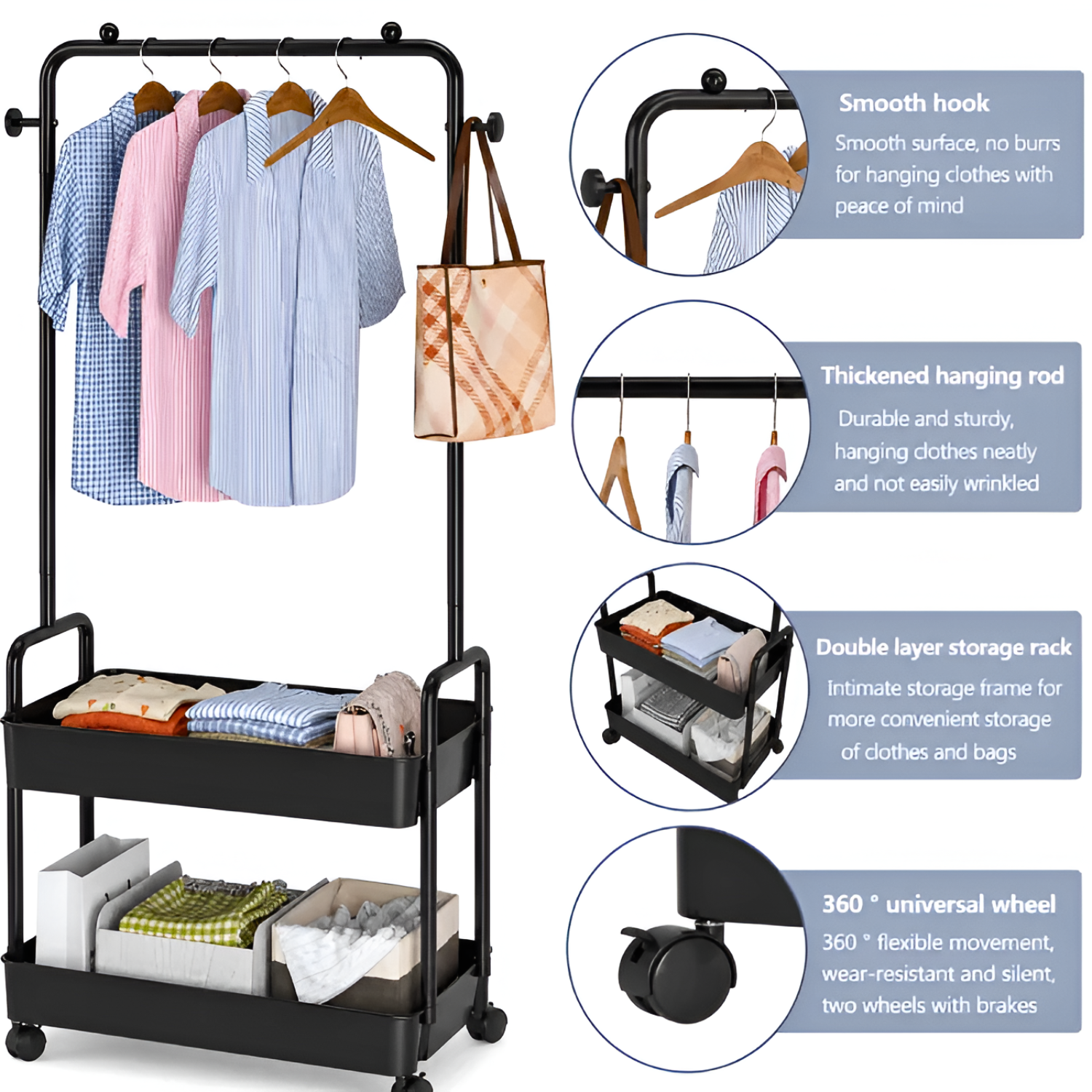 Modern Valet Stand Organizer – Keep Your Clothes and Essentials Ready.