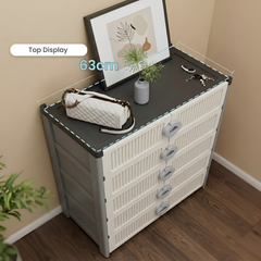 Multi Layer Foldable Shoe Cabinet with Fully Enclosed Anti Dust Storage
