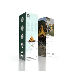 Green Lion Portable Fire Pit Bonfire Stand for Outdoor Camping