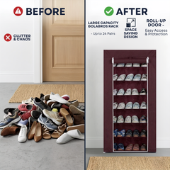 7 Layer Fabric Shoe Storage Rack