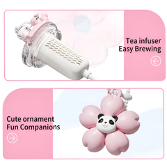 Diller 860ML Panda Plastic Drinking Water Bottle for Girls