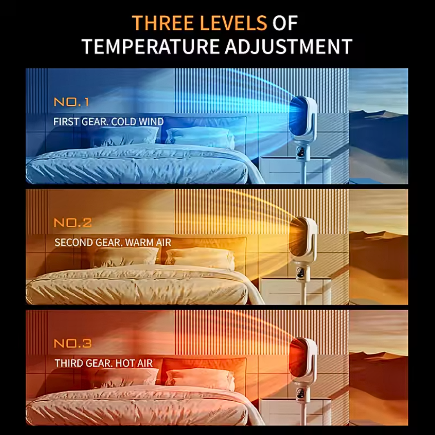 DGS N6 Dual Mode Vertical Fan Heater