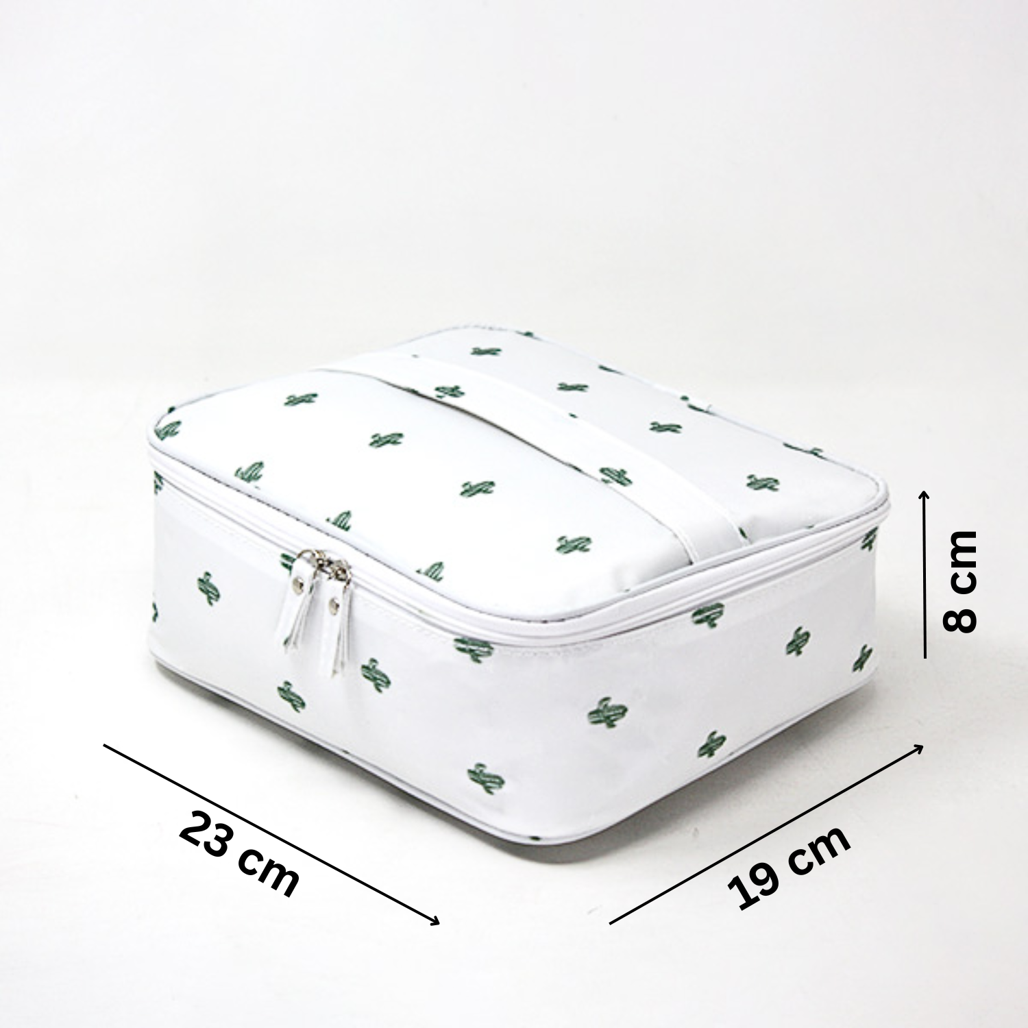 Women's Travel Cosmetics and Makeup Organizer Zipper Bag with Partitions