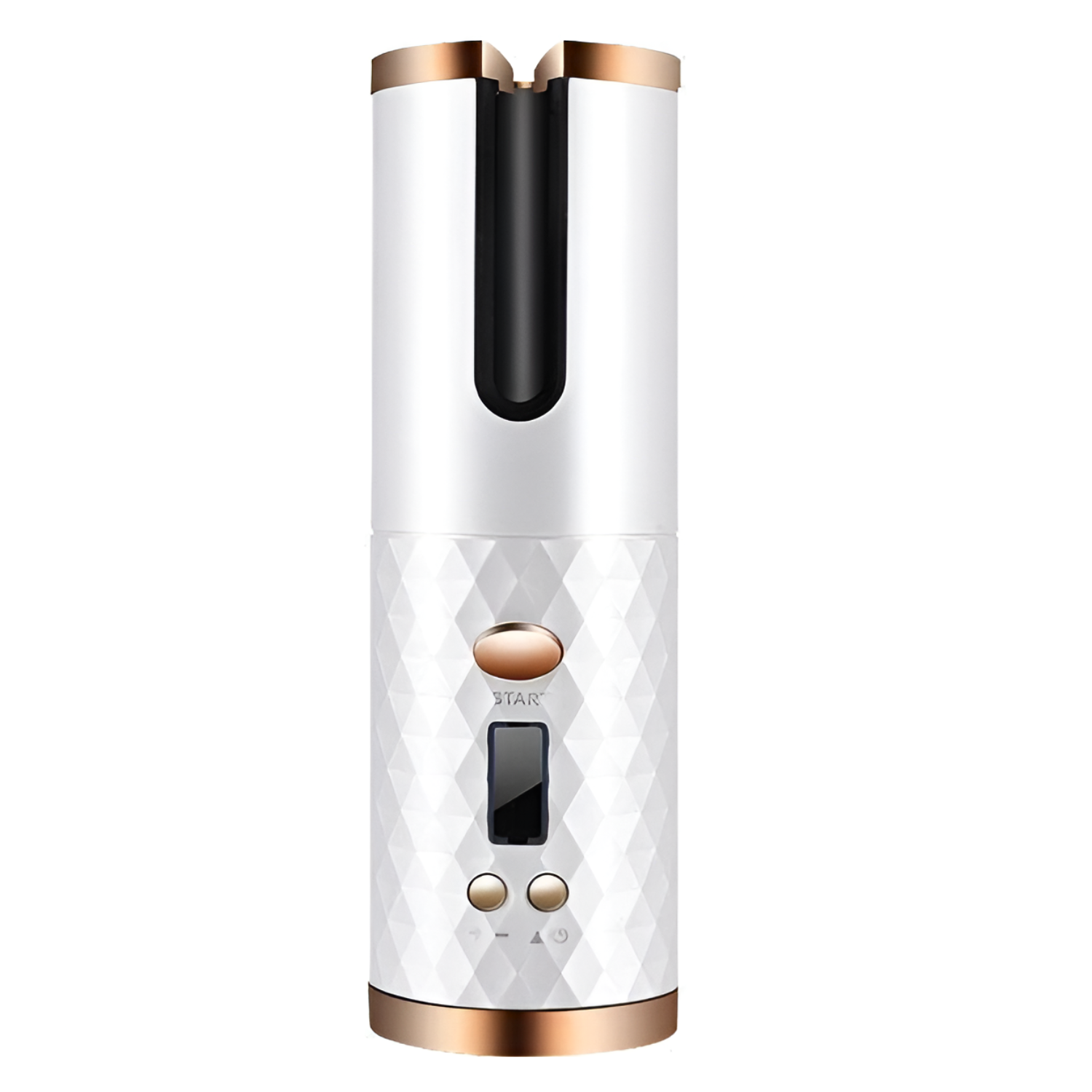 Cordless Automatic Hair Curler with Smart Display White