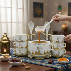 15 Pcs Ramadan Special Soup Set with Stand