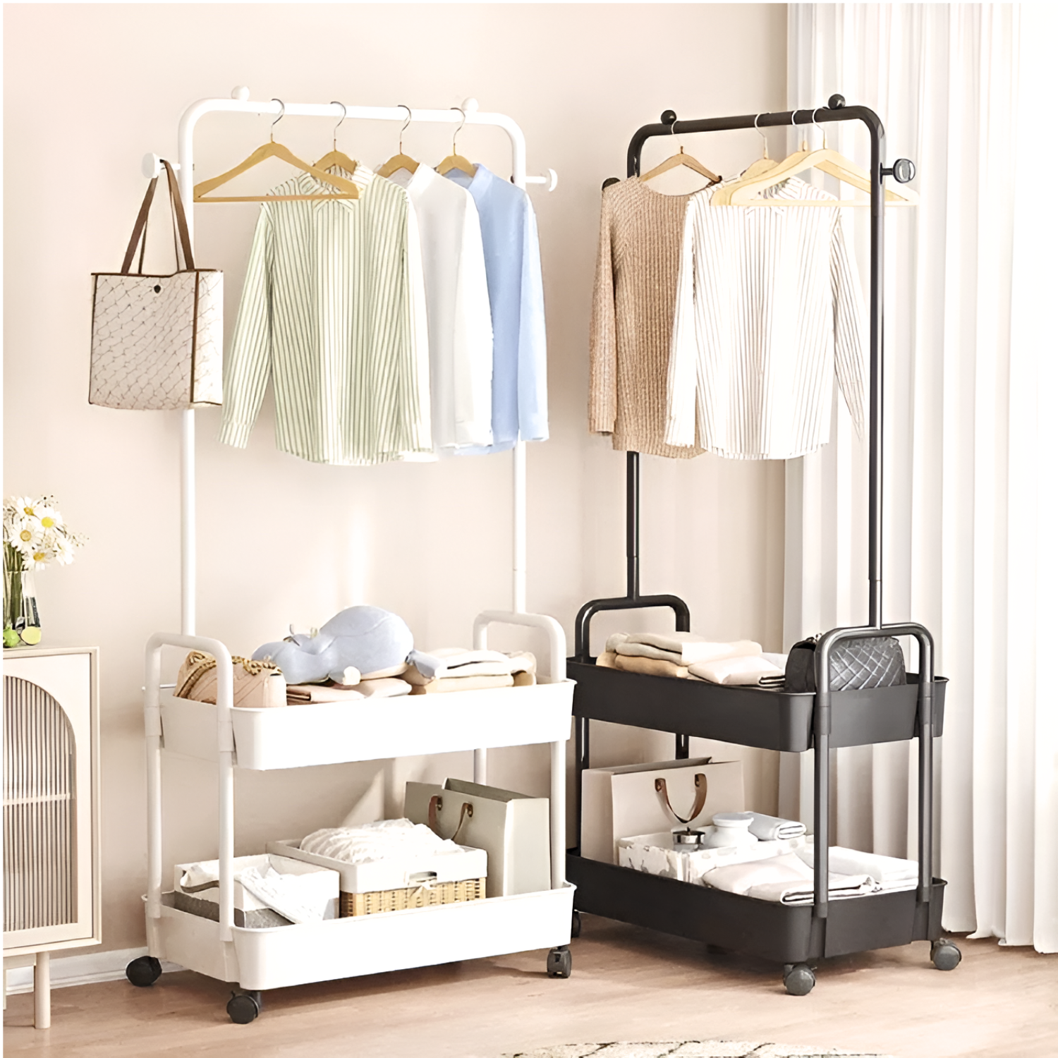 Modern Valet Stand Organizer – Keep Your Clothes and Essentials Ready.