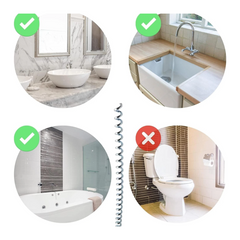 5 Meter Drain Cleaner Block Remover Spring Wire with Handle
