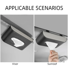 Leather Tissue Dispenser for Car Sun Visor
