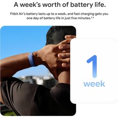 Google Fitbit Air Fitness Tracker With AI Health Coaching & 7-Day Battery Life