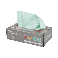 20 Pcs/Box Micro Jacquard Disposable Kitchen Cleaning Cloth, Reusable and Washable Cleaning Wipes Green