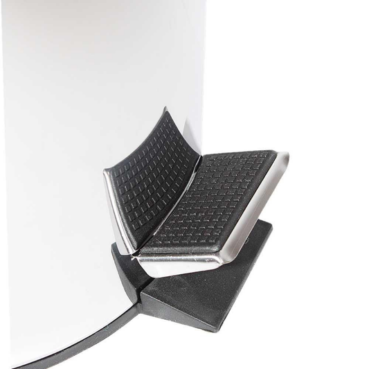 Stainless Steel Dust Bin Compact Trash Can with Foot Pedal for Home, Office, Kitchen