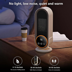 E68S 1200W Portable Electric Space Heater, Fast Heating With Remote Control, 3 Modes, Overheating Protection for Office Home