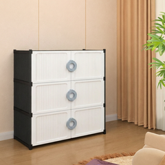 Multi Layer Foldable Shoe Cabinet with Fully Enclosed Anti Dust Storage
