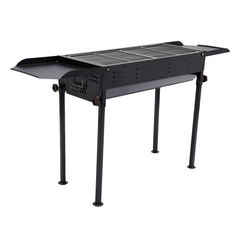 Portable Folding Outdoor BBQ Grill with Long Stand 62 x 30 x 116 cm