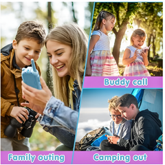 Children's Interactive Video Walkie Talkie, Rechargeable Kids Interactive Set with Camera and Voice Chat