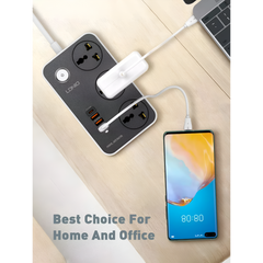 LDNIO SC3412 2500W 20W USB C PD, 3 Port QC3.0 Fast Charging Power Socket Power Strip