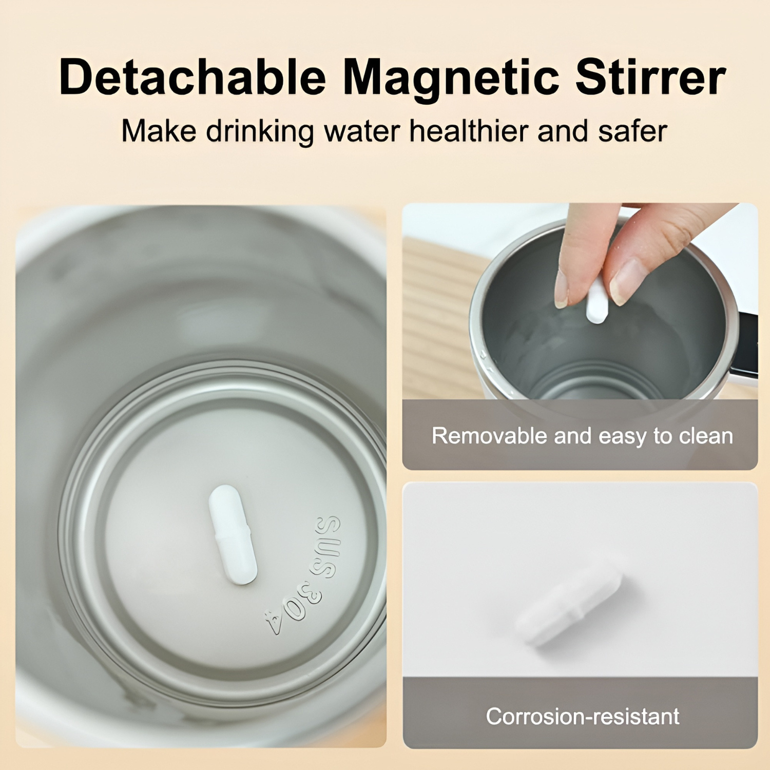Automatic Magnetic Self-Stirring Mug With Lid Digital Display Rechargeable Mixing Cup