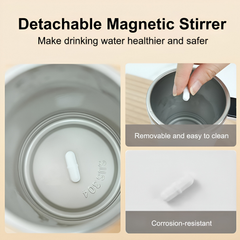 Automatic Magnetic Self-Stirring Mug With Lid Digital Display Rechargeable Mixing Cup