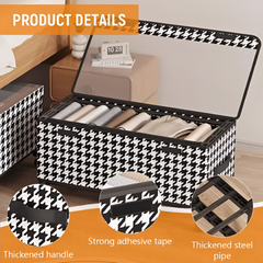 Under Bed Storage Box with Wheels and Lid for Home Organization Use