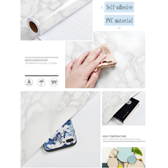 Self Adhesive Waterproof PVC Wallpaper Sticker for Kitchen, Cupboard, Storage Shelves and Table