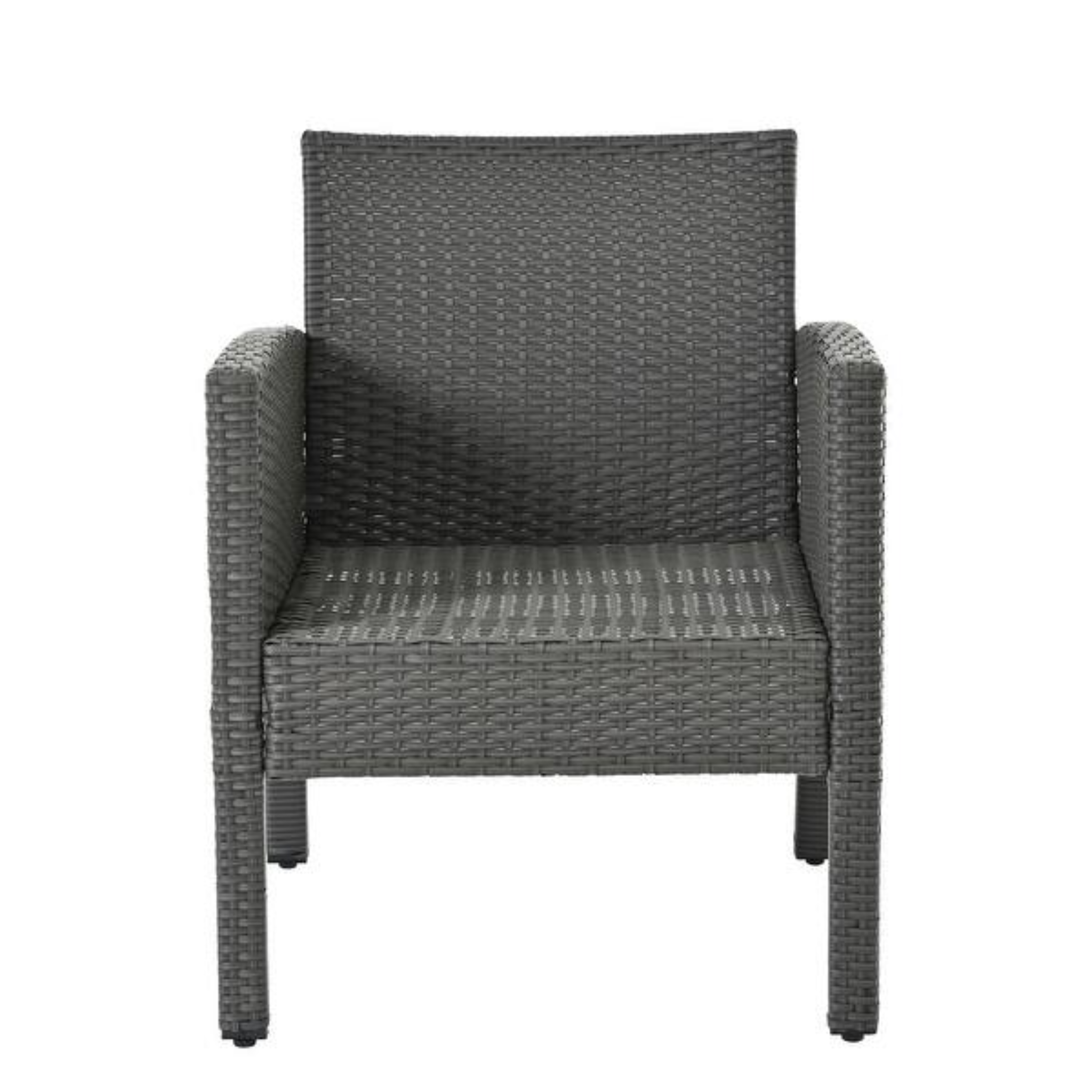 4 Seater Patio Outdoor Furniture Set, 4 Person Cushion Sofa Chairs with Center Coffee Table