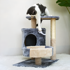 Multi Level Cat House Tree Tower with Sisal Scratching Posts